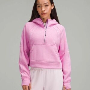 Lululemon Scuba Oversized Half-Zip Hoodie *Plush - Heather Dahlia Mauve M/L NWOT